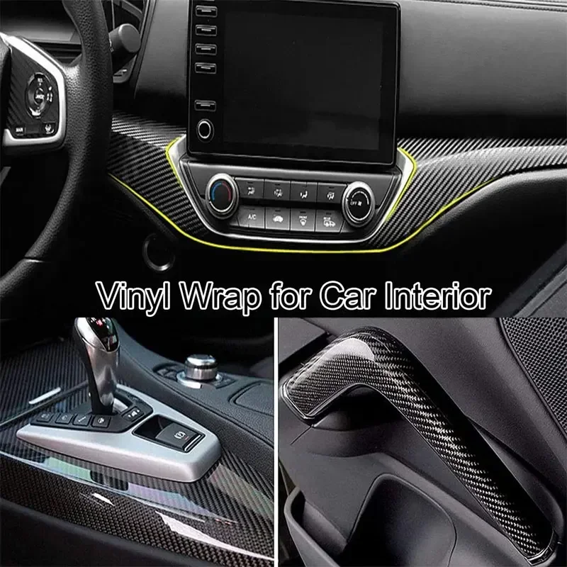 

Universal Car Interior Moulding 6D Carbon Fiber Film Gap Filler DIY Braid Trim Strip Self Adhesive Luxury Car-Styling Sticker