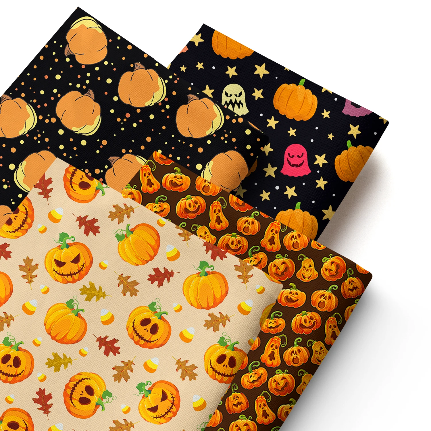 

Pre-cut Pumpkin Maple Leaf Quilting Fabric-57x19.68inch(145x50cm) Polyester Craft Fabrics DIY Handmade Precut