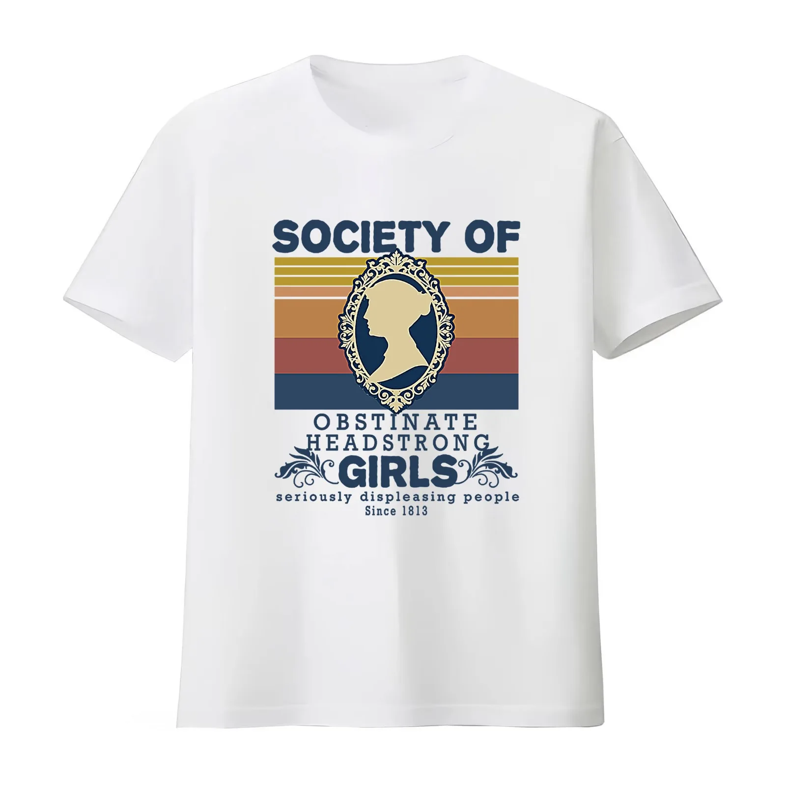 Society Of Obstinate Headstrong Girls Vintage T-Shirt Summer Casual Cotton Tee Oversized Streetwear Tops Unisex Men Women