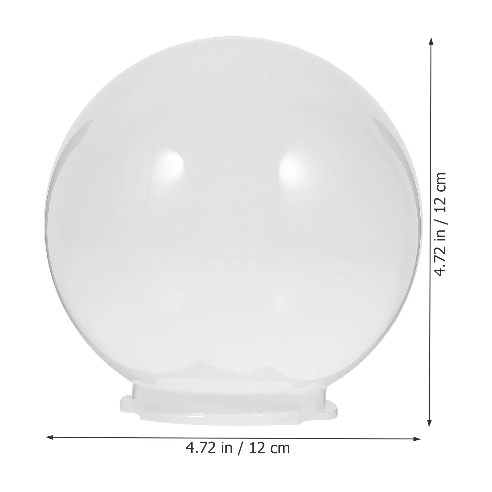 Globe Lamp Shade Acrylic Light Cover Replacement for Porch Patio Street Lamp Outdoor Indoor Fixture Protection Decorative Modern