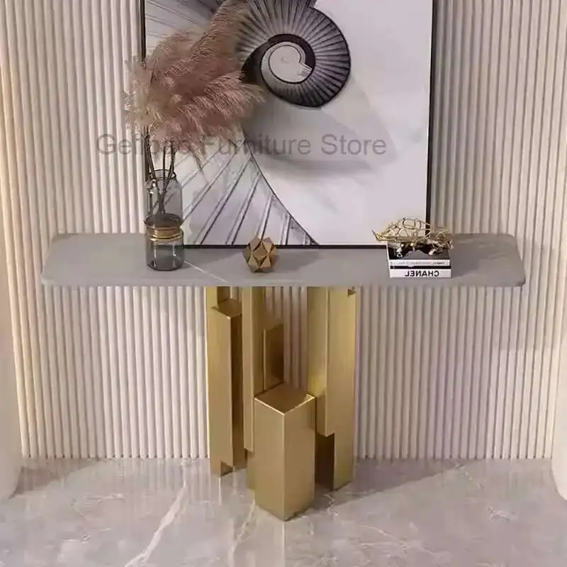

Design Unique Hallway Table Trendy Nordic Elegant Beauty Corner Table Delicacy Modern Tabel Console Hallway Table Furniture
