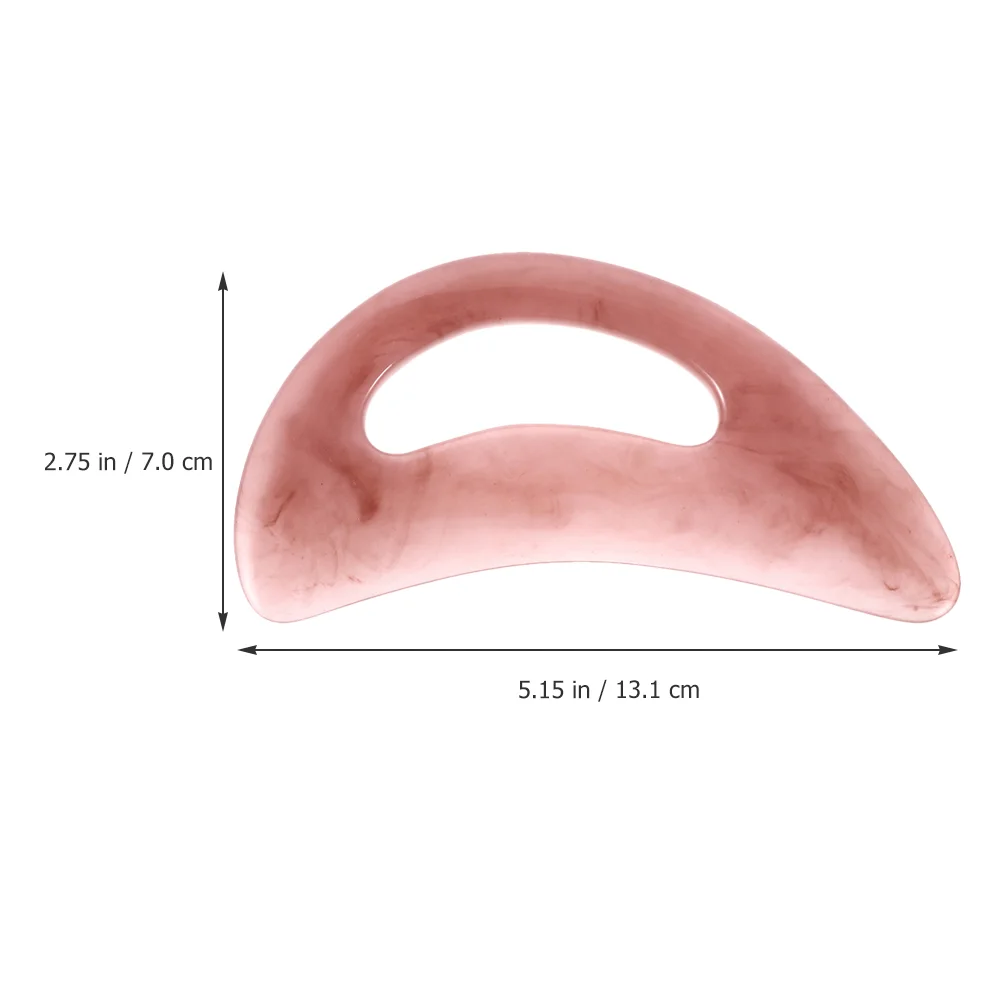 근육 스크레이퍼 플레이트, 마사지 스크레이핑 보드, 얼굴 도구, 마사지 두피 핑크 송진, Guasha 뒤집개