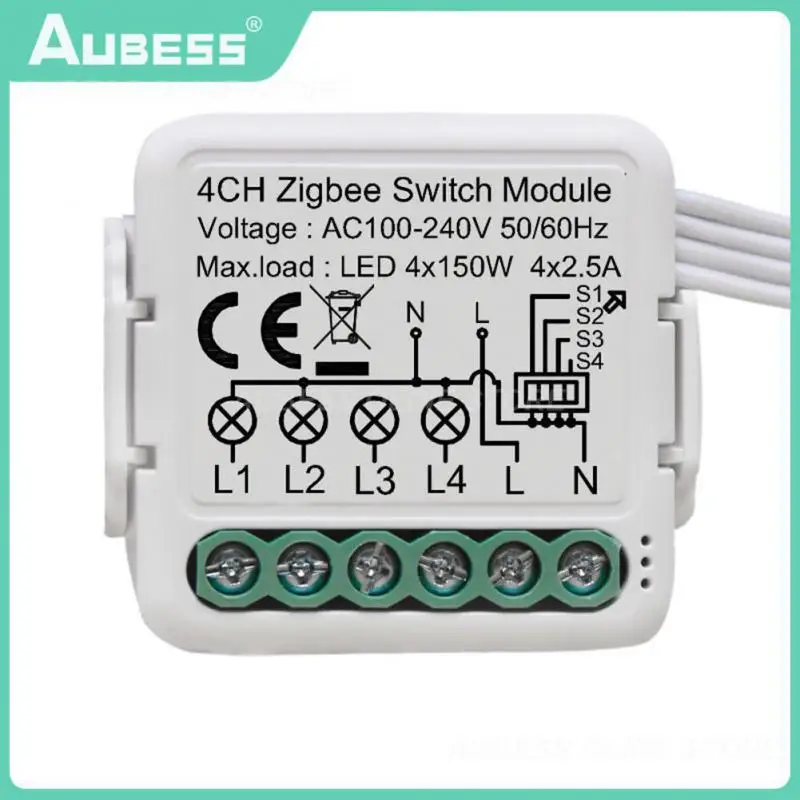 

3.0 Switch Wireless Support Two Way Control Mini Module Tuya 3gang 4gang Breaker Work With Gateway