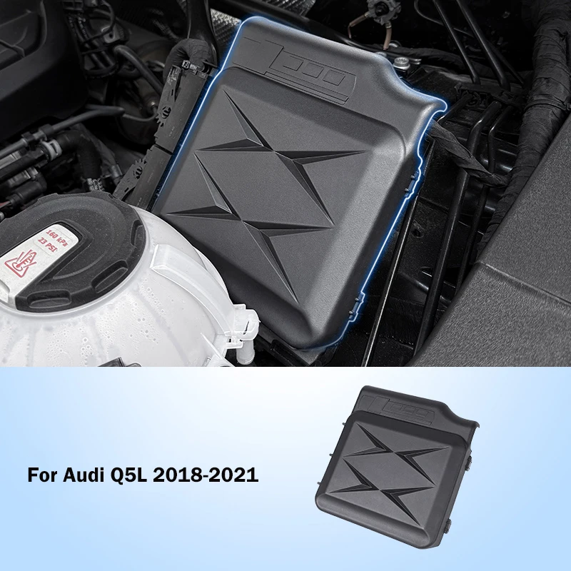 For Audi A4 A5 A6 Q5 2018-2024 ECU Electronic Control Unit Protection Cap Engine Computer Board Dustproof Cover Car PC Trim