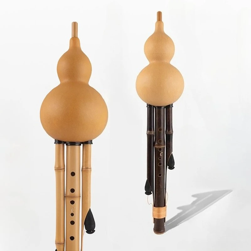 Beginner Cucurbit Flute Bamboo Performance Hulusi Traditional Chinese Professional Gourd Flute Handmade Woodwind Instruments