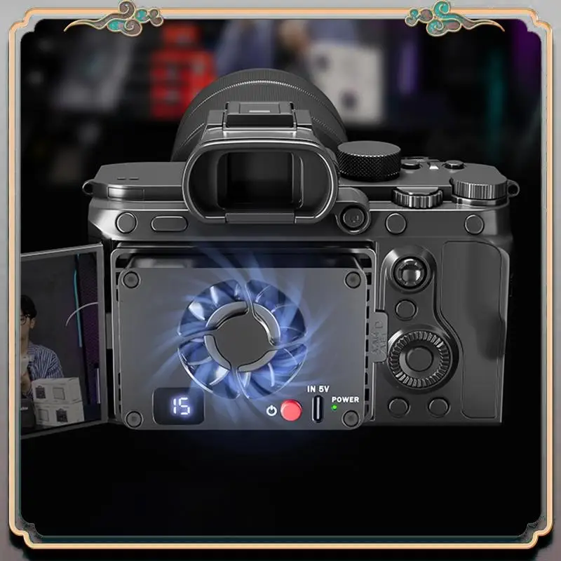 Duurzame Camera Koeler Stille Radiator Koelventilator Aluminium Halfgeleider Radiator Voor Canon Sony FUJIFILM ZV-E10 A7M4 R5 R7