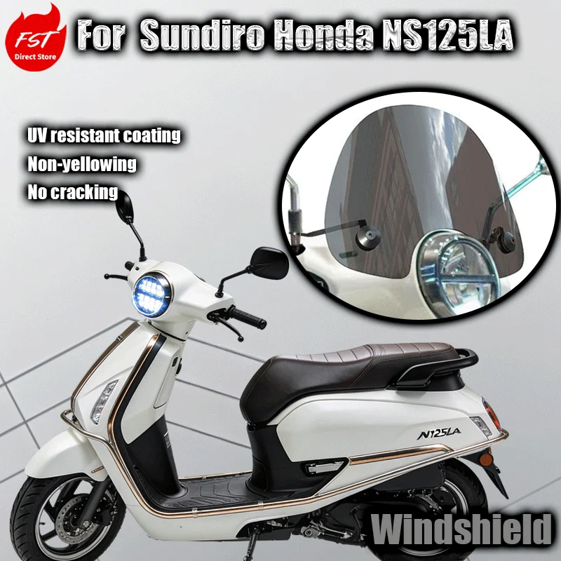 

For Sundiro Honda NS125LA front windshield modification: blacked-out racing model small windshield