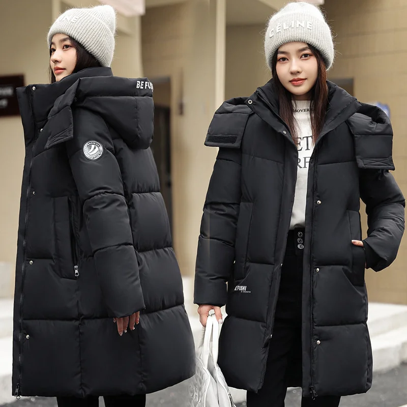 新品　BRIEFING WOMEN’S 3D LOGO PARKA 2026 2026 New Winter Jacket Women Parka Fashion Hooded Thick Warm Long