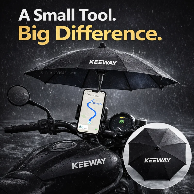 

Держатель для телефона и зонта для мотоцикла Keeway: водонепроницаемый, солнцезащитный, антибликовый, дождезащитный, крепление на руль для GPS-навигатора