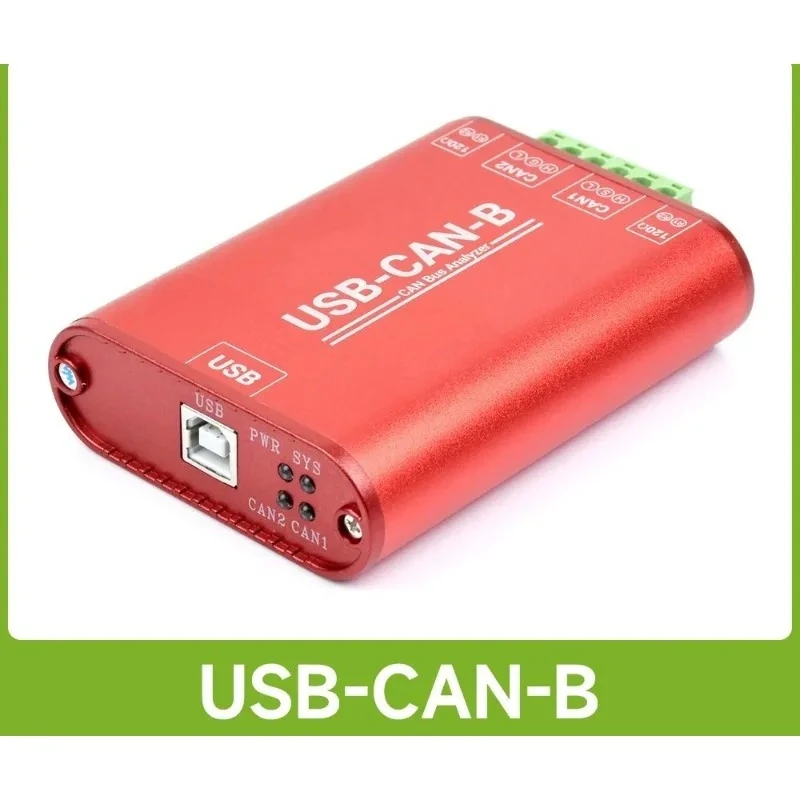 USB To CAN Adapter, Dual-Channel CAN Analyzer, Industrial Isolation Supports Protocol Conversion for Raspberry Pi OS