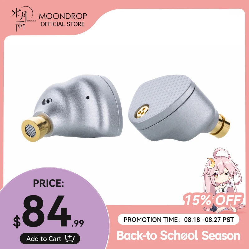 MOONDROP ARIA 2 Auricolari IEM ad alte prestazioni Auricolari con cavo staccabile 0,78 mm 2 pin Spina 3,5/4,4 mm ARIA2 Auricolare