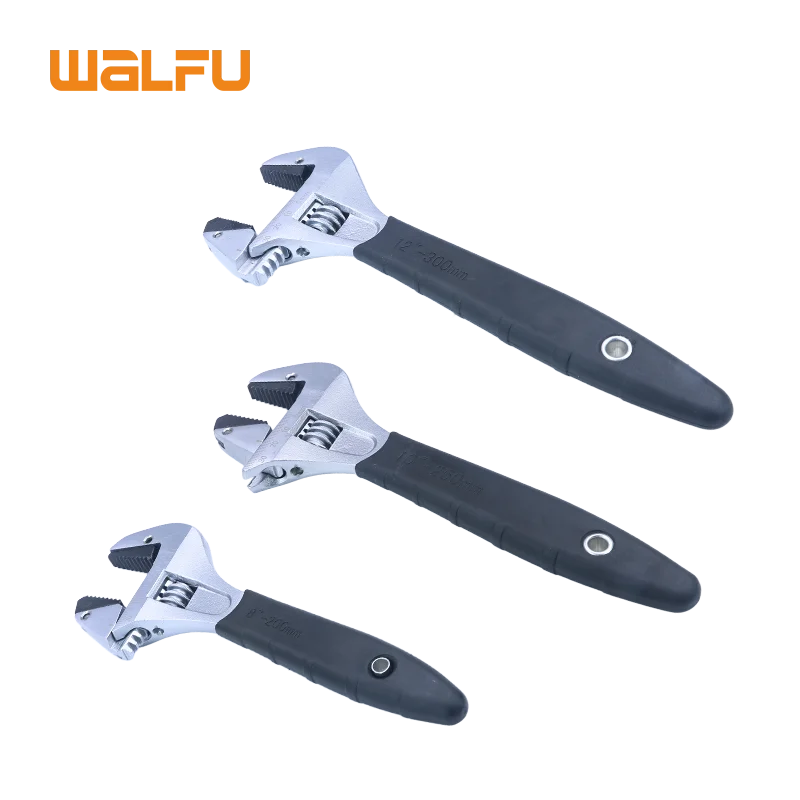 

Adjustable Wrench Multi functional Dual Use Large Open End Wrench Three sizes 8\10\12 Inches WALFU tools