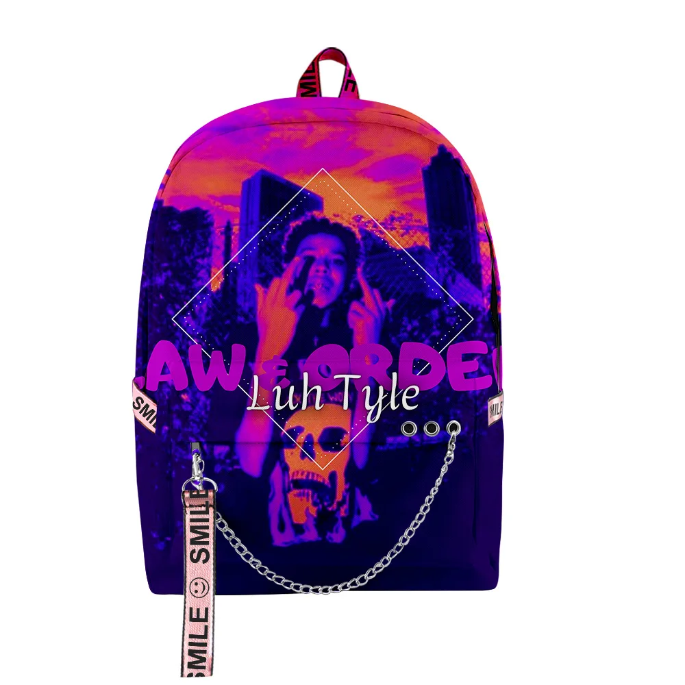 الهيب هوب شعبية مضحك لوه تايلر ثلاثية الأبعاد طباعة طالب الحقائب المدرسية للجنسين أكسفورد مقاوم للماء دفتر متعددة الوظائف حقيبة ظهر للسفر #4