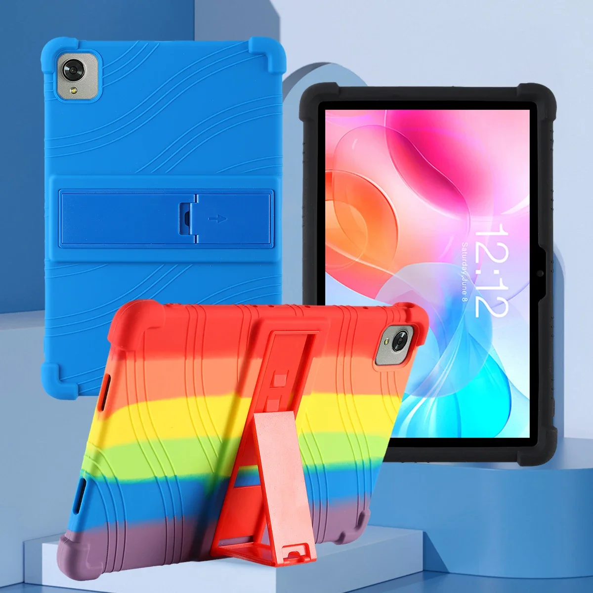 Case For Teclast M40 Air 10.1 inch Tablet Safe Shockproof Silicone Stand Cover