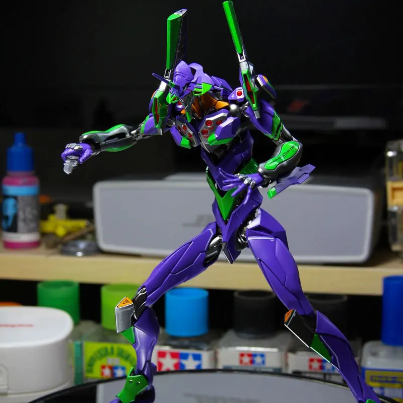 1:144 Rg Evangelion R001 Eva 01 Model Kit  Eva-01 Figures Collectble Assembly Model Figurine Robot Mecha Kids  Toys Gift Xmas