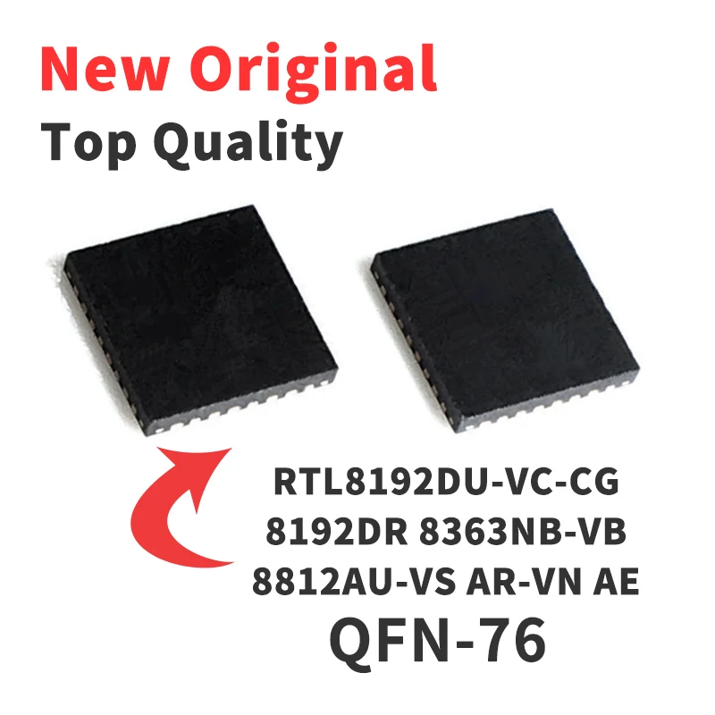 1 Piece RTL8192DU-VC-CG RTL8192DR RTL8363NB-VB RTL8812AU-VS RTL8812 AR-VN A-E QFN-76 Chip IC New Original