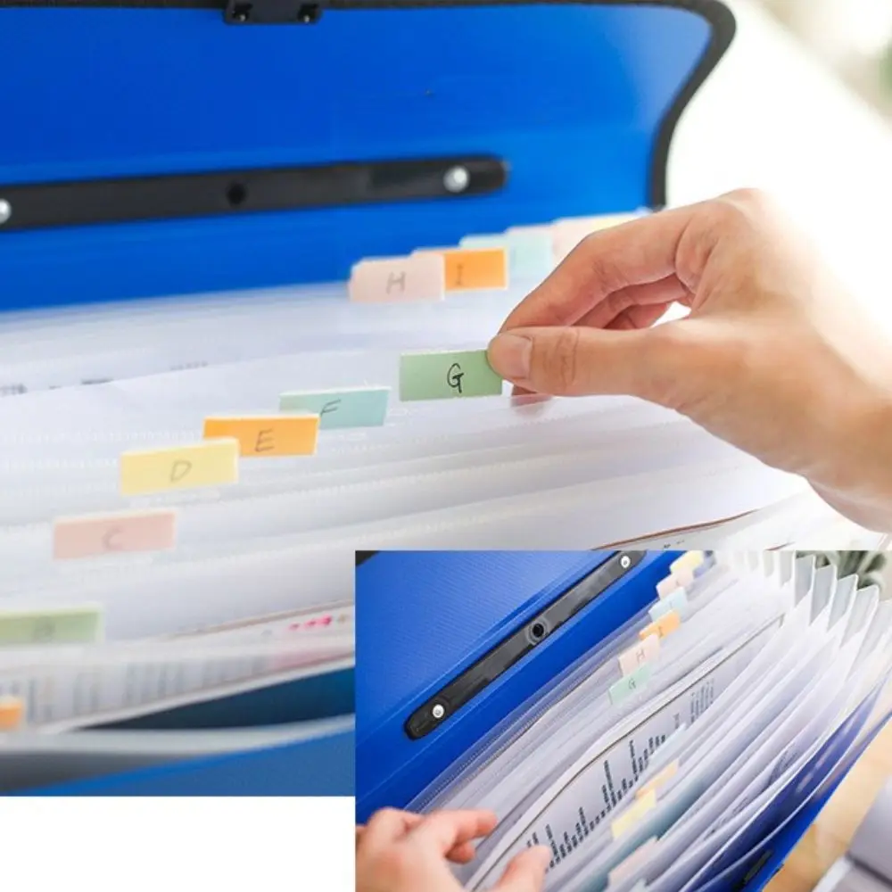 13 Pocket Business Accordion Briefcases Hand Held Paper Folder Storage Wallet Document Organiser Document Bag