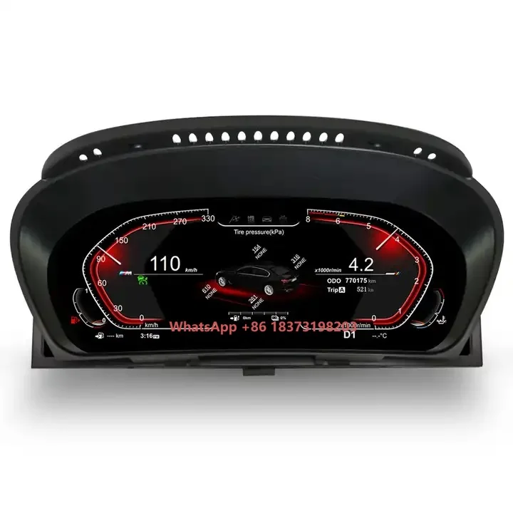 

Bosstar 12.3inch Car LCD Dashboard Instrument Digital Cluster for BMW X5 E70 2006-2013 Linux System Four Style Speedometer