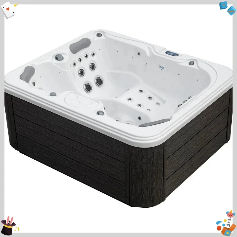 Whirlpool Luxury 4-person Hot Tub with 41 Massage Jets, Bluetooth Audio and