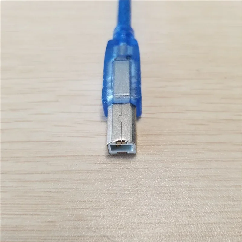 10szt/lot 30cm Adapter USB 2.0 typu A męski na B (AM BM) Krótki kabel do transmisji danych Przewód do drukarki Niebieski