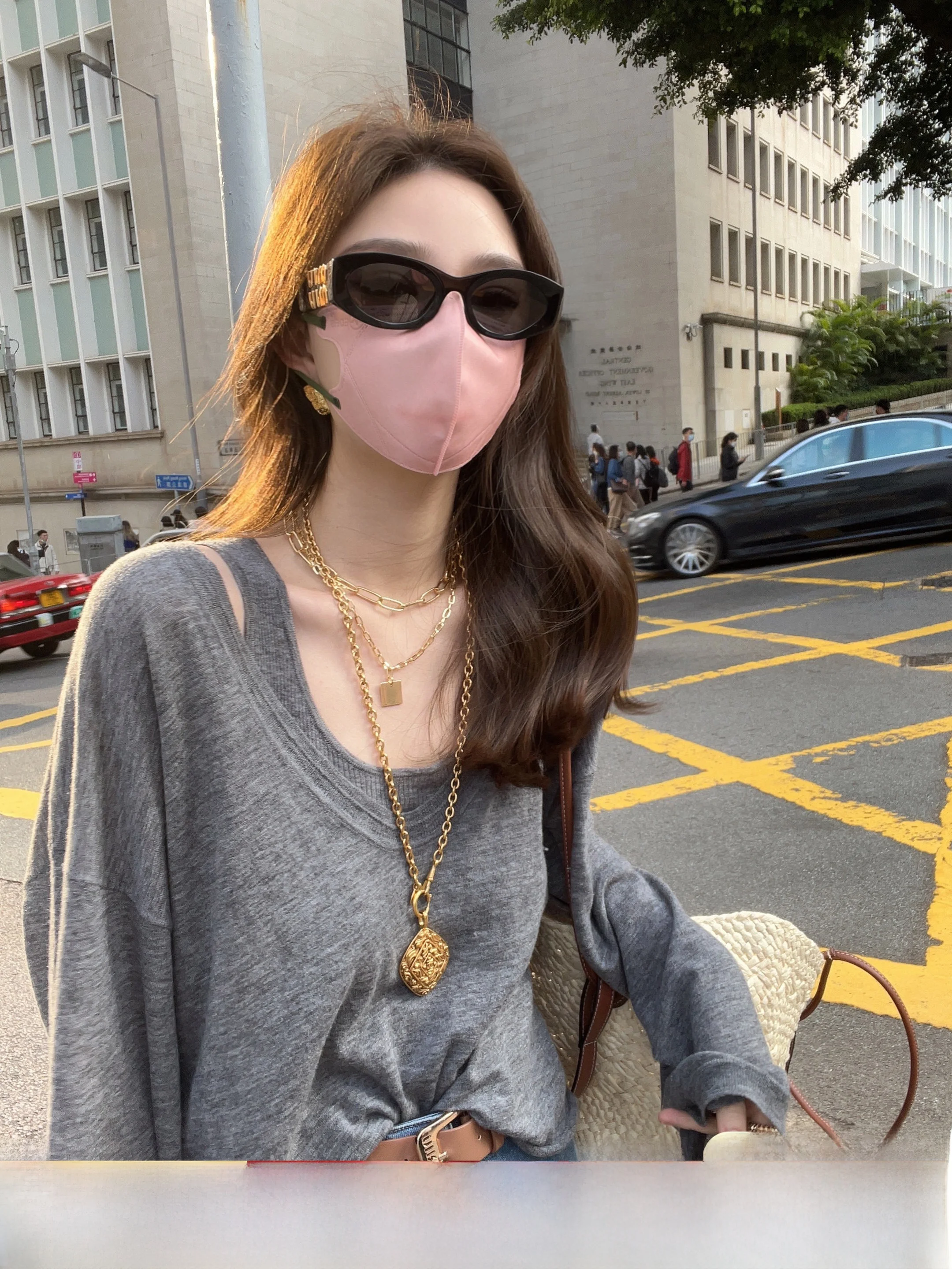 

Классический водорастворимый шерстяной вязаный жилет Lilylikes 6-Needle 00S Crt Long Sve с круглым вырезом для женщин