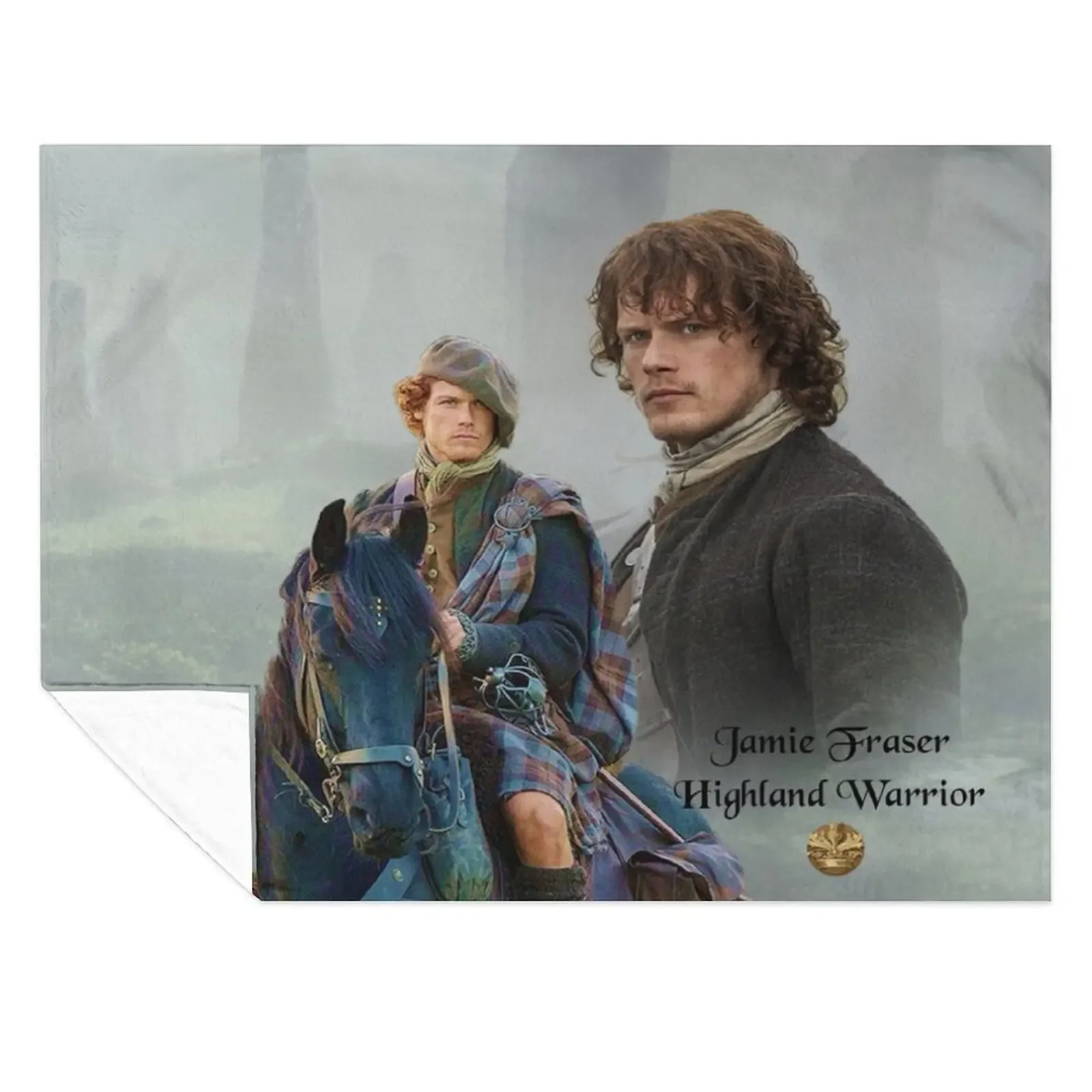 

Jamie Fraser-Highland Warrior/Outlander Throw Blanket Thermals For Travel For Decorative Sofa Retros Custom Blankets