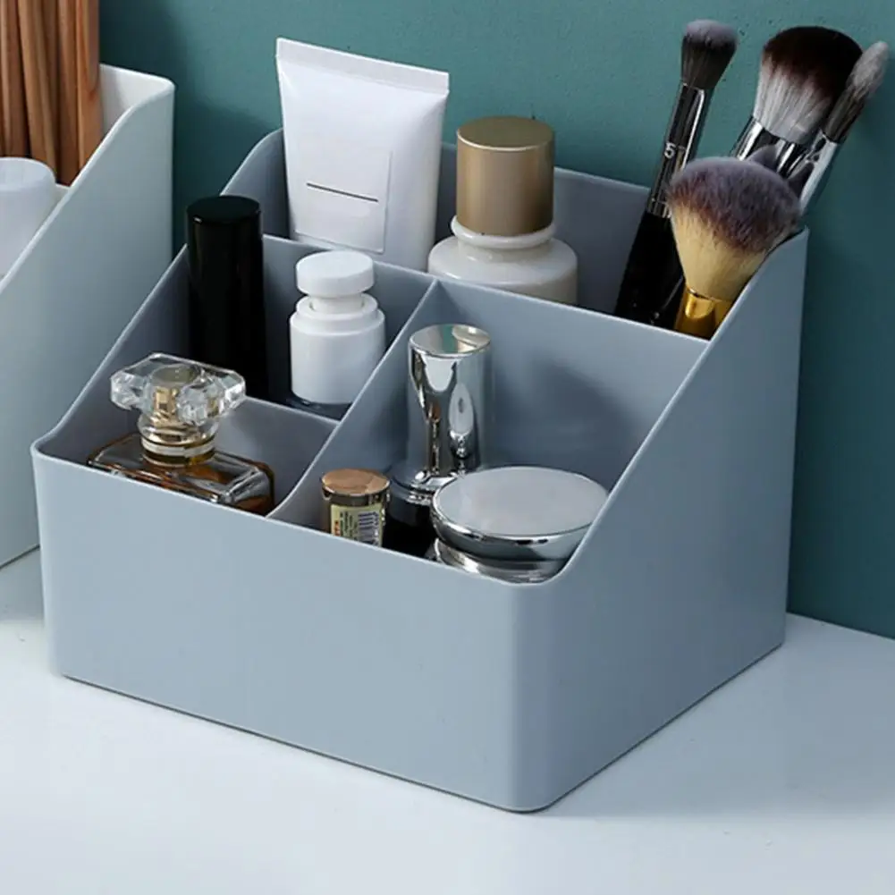 Hair Accessory Storage Container Plastic Storage Box Capacity Multi-compartment Plastic Organizer Space-saving for Desktop