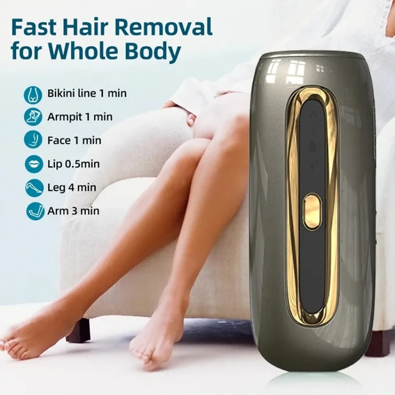 Swoson IPL Laser Hair Removal Device Body Bikinis and Face Epilator Home Use Sapphire Freezing Point Depilador for Man Women