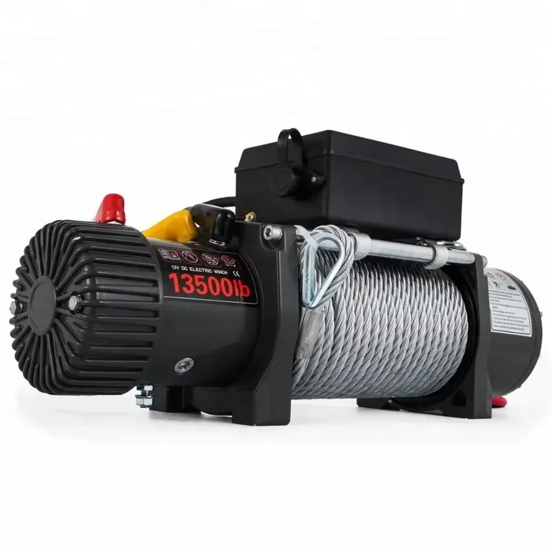 for 12V 4x4 Electric Recovery Winch 13500lb Steel Cable Two Remotes Off Road Truck SUV ATV Jeep Trailer Towing Pulling Tool