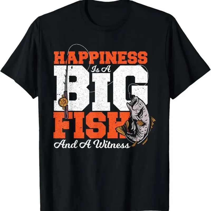 Le bonheur est un poisson de grande taille et un témoin - T-shirt