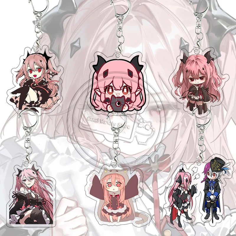 Porte-clés Krul Tepes, accessoires de cosplay Seraph of The End, breloques de sac personnages de dessins animés, accessoires, cadeau de festival