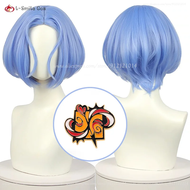 

Langa Hasegawa Cosplay Wig Short Blue Wigs Unisex Cosplay Anime Cosplay Wig Heat Resistant Synthetic Hair Halloween Christmas