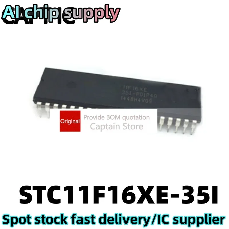 5PCS STC11F16XE-35I-PDIP40