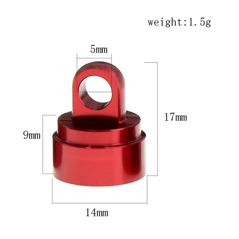 【Venta Flash】 4 Uds. Tapas de choque de aleación mecanizadas, arandelas inferiores de vejiga, bolas pivotante para Traxxas Slash 2WD 4WD, azul, fácil instalación