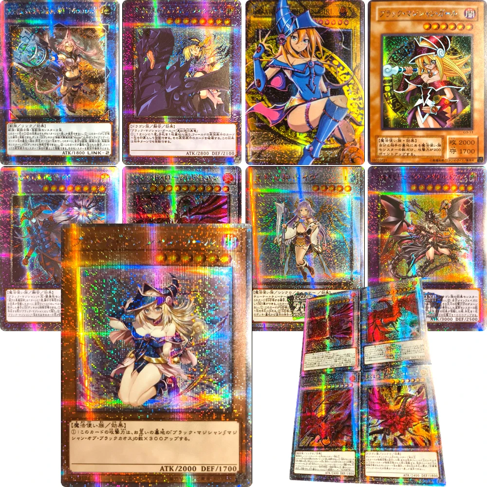 Personajes de anime Yu-Gi-Oh! Tarjeta de colección Xtreme casera DIY de dragón blanco de ojos azules, regalo de cumpleaños y Navidad, juguetes de juego