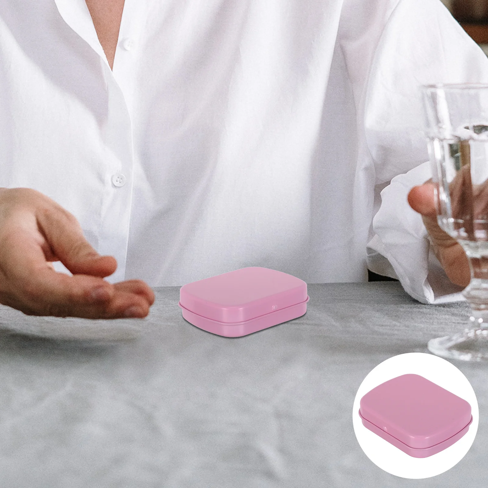 

12Pcs Small Metal Hinged Tin Box - Tinplate Storage Case for Craft Supplies Nail Art Kits Coins Secure Closure Rectangle Tin