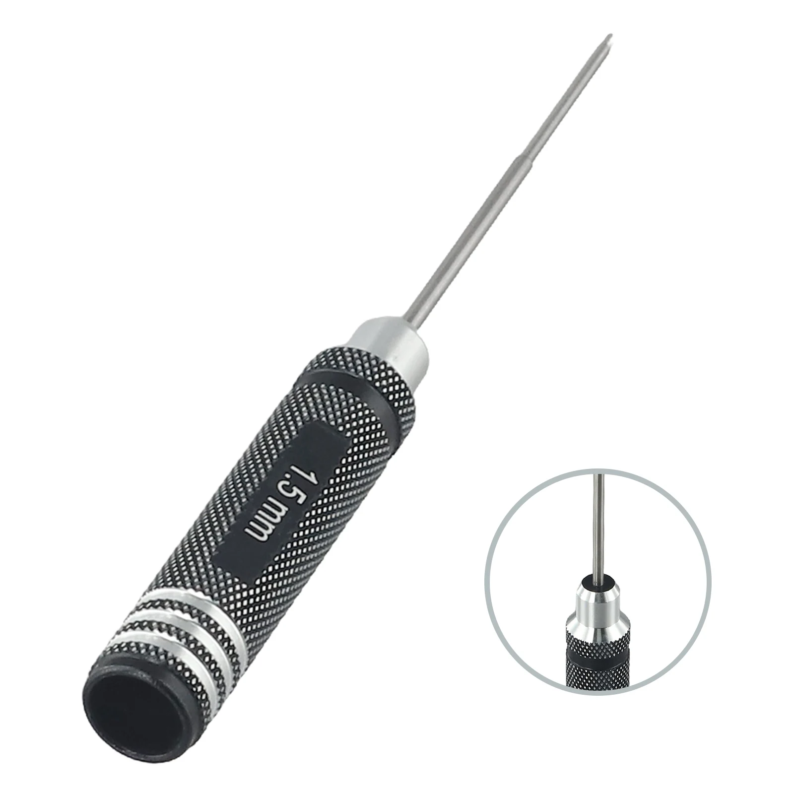 1pc Hexagonal Solid Screwdriver HSS Hexagon Wrench Screwdrivers Tool 0.9mm-3.0mm For RC Model Screw Driver Anti-Slip Handle Tool