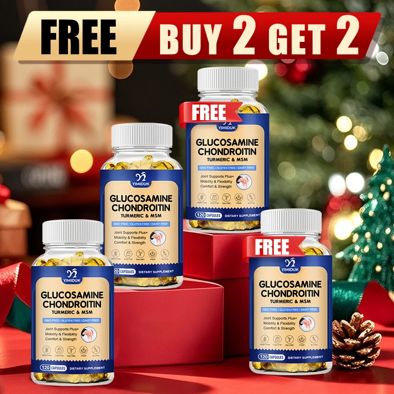 

Buy 2 Get 2 Free! Glucosamine Chondroitin Capsules, Support Joint & Arthritis Pain Relief, Lubricates & Repairs Cartilage, Vegan