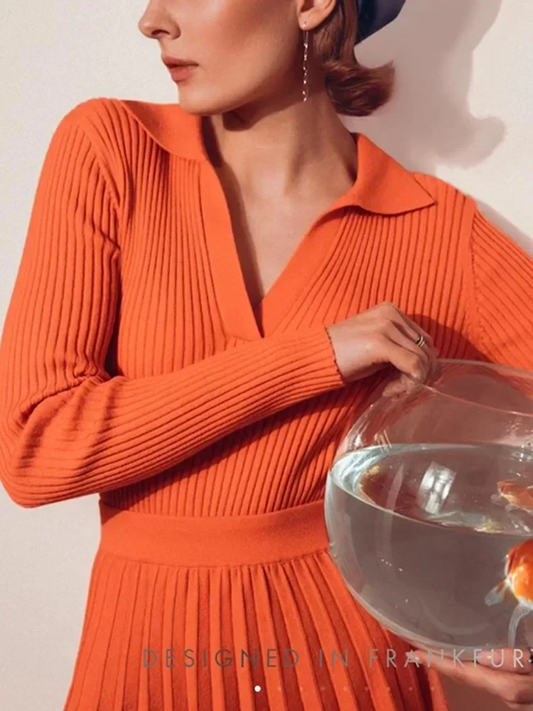 

Women's Sweater Polo Collar Pullovers Long Sleeve Knitted Jumper Female Autumn Solid Color Slim Fashion Women Sweaters 2026