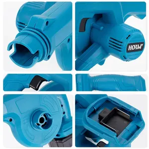 Hormy-2-in-1 Hava Üfleyici Vakum Yaprak Kar Toz Toplayıcı Hava Araçları Emme Makita 18V 2.0 3.0 Ah Pil paketi En çok satılan 12 elektrikli süpürge, yaprak üfleyici-no. 4