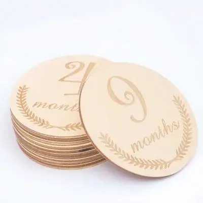 12 قطعة بطاقات شهرية للأطفال صنعة جيدة ارتداء المسيل للدموع مقاومة تذكارية التصوير خلفية الدعائم بطاقات تذكارية