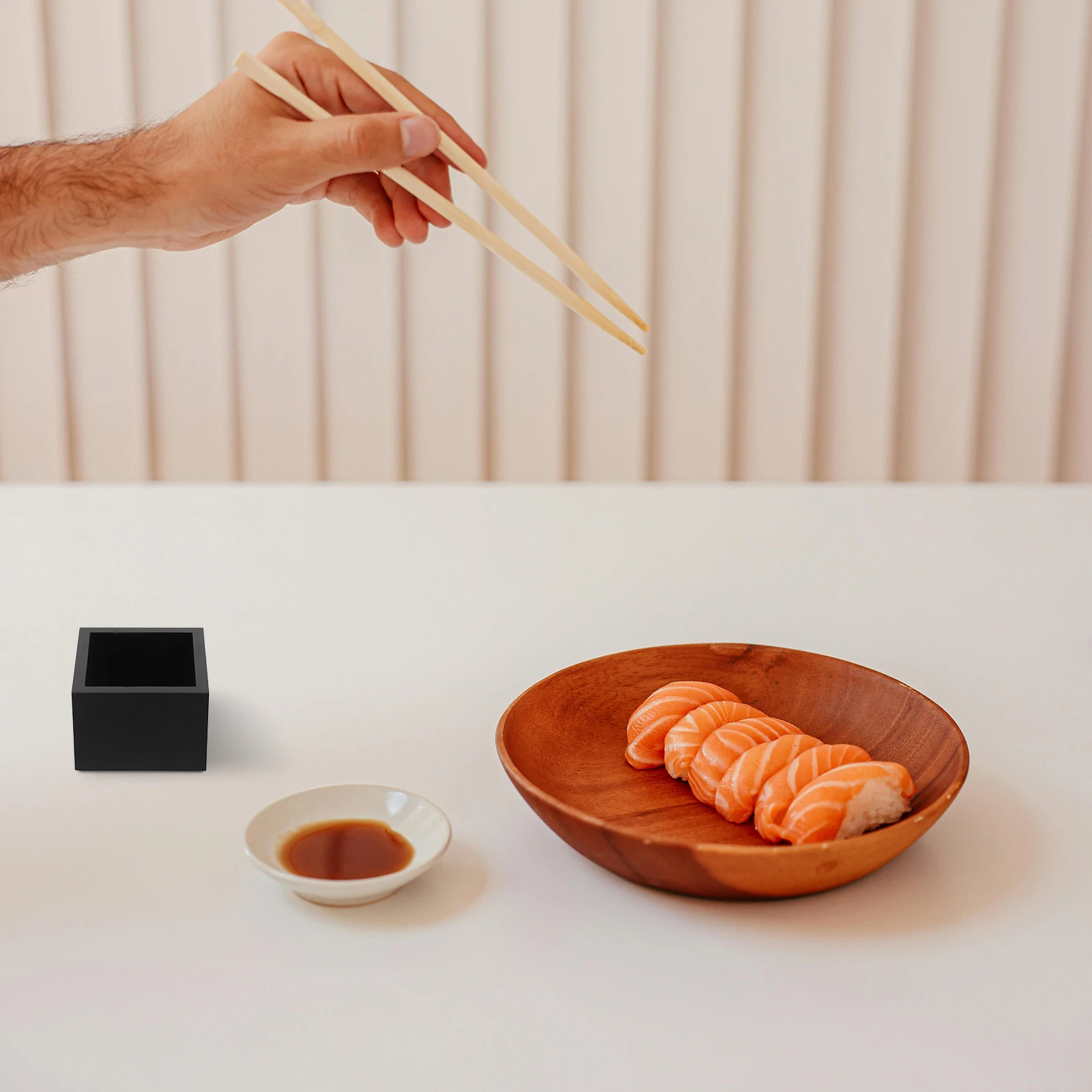 

2pcs Japanese Style Wood Box Multi-Functional Sake Cup Storage Holder Reusable Portable Wooden Container For Kitchen Barware