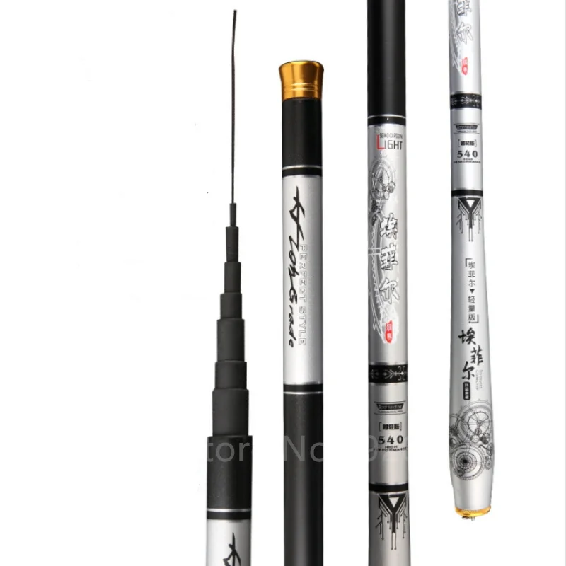 الكارب الصيد رود تيار قصبة صيد خشبية اليد خفيفة للغاية سوبر الصلب الصيد العصي Canne Vara دي Pesca 2.7 متر-7.2 متر معدات صيد الأسماك #2