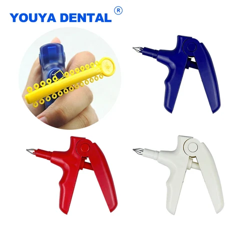 Pistola de ligadura de ortodoncia Dental, lazos de ligadura, Color multicolor, herramientas de odontología de alta resistencia para aparatos dentales, Material de dentista