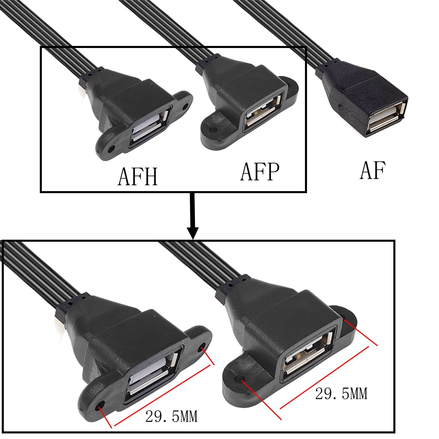 5CM-50CM Type-c Otg Data Cable USB 2.0 Portable USB-C Plug To USB Female Converter OTG Adapter Kabe