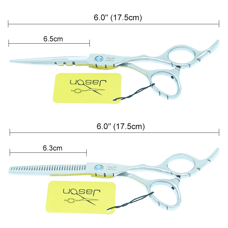 Jason 5.5/6 inch Professional Hair Scissors Cutting Shears Salon Barber Hair Cutting Thinning Hairdressing Styling Tool A0018D