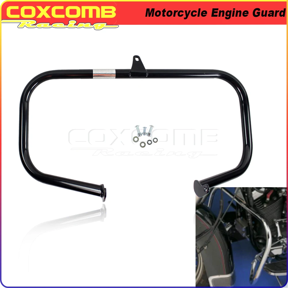 

Motorcycle Engine Guard Protector Highway Crash Bar Engine Bumper For Harley Softail Heritage Classic Deluex Slim FLS FLSTF FLST