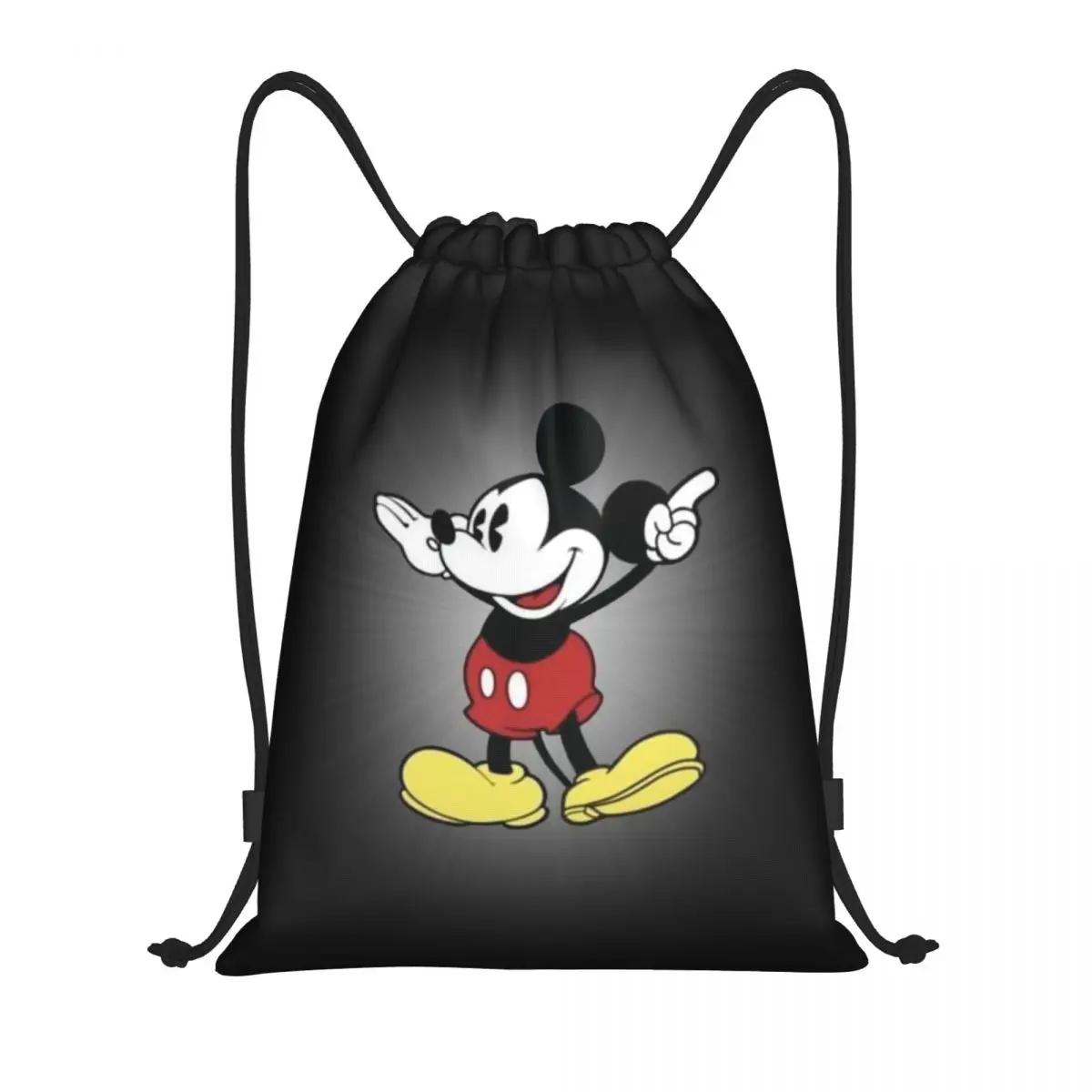 Custom Mickey Mouse Drawstring Backpack Sports Gym Bag for Men Women Training Sackpack