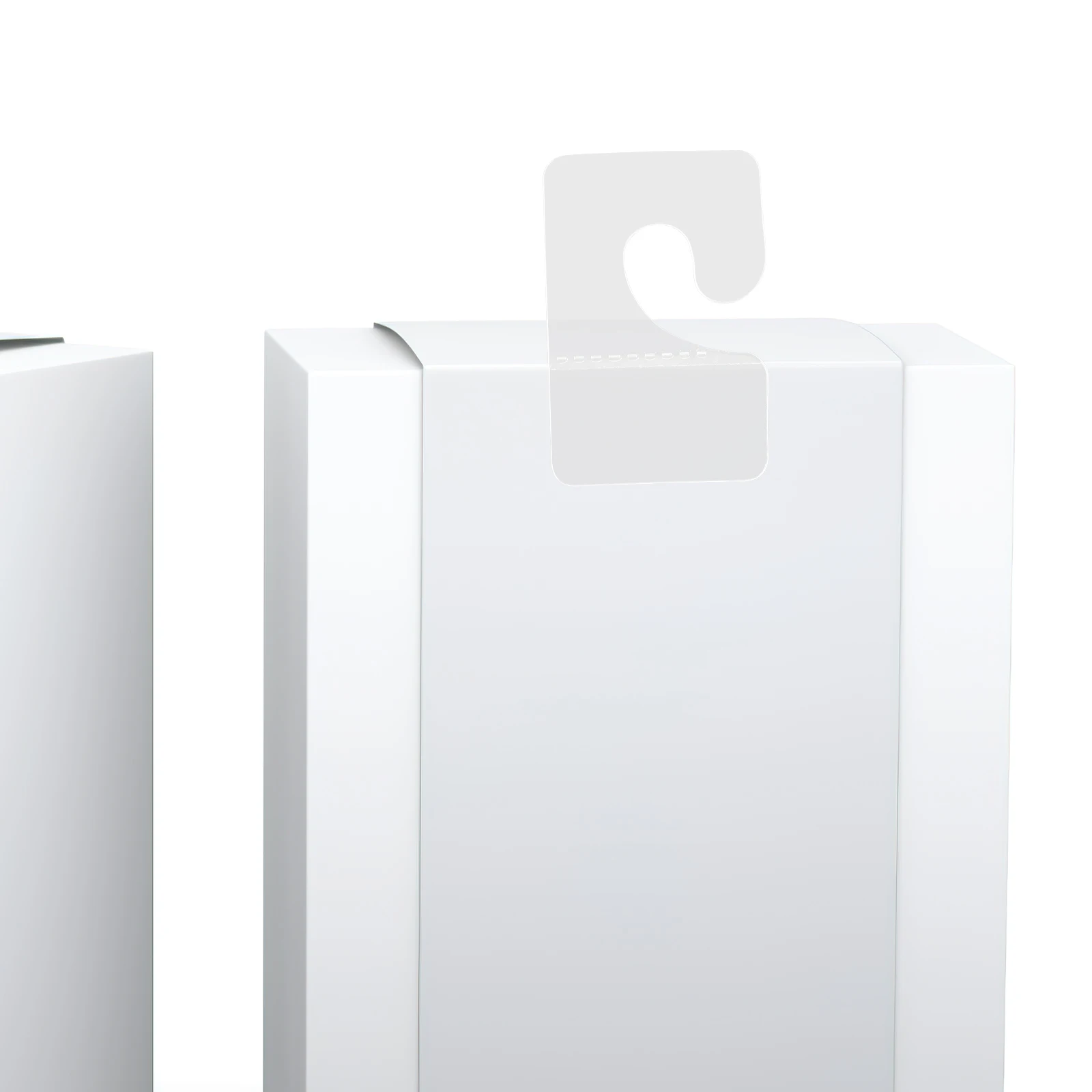 

100Pcs Clear Self Adhesive Hanging Tabs Sticky Hooks PVC Tags Retail Display Hanger Labels Sticky Tabs Hanger Tags