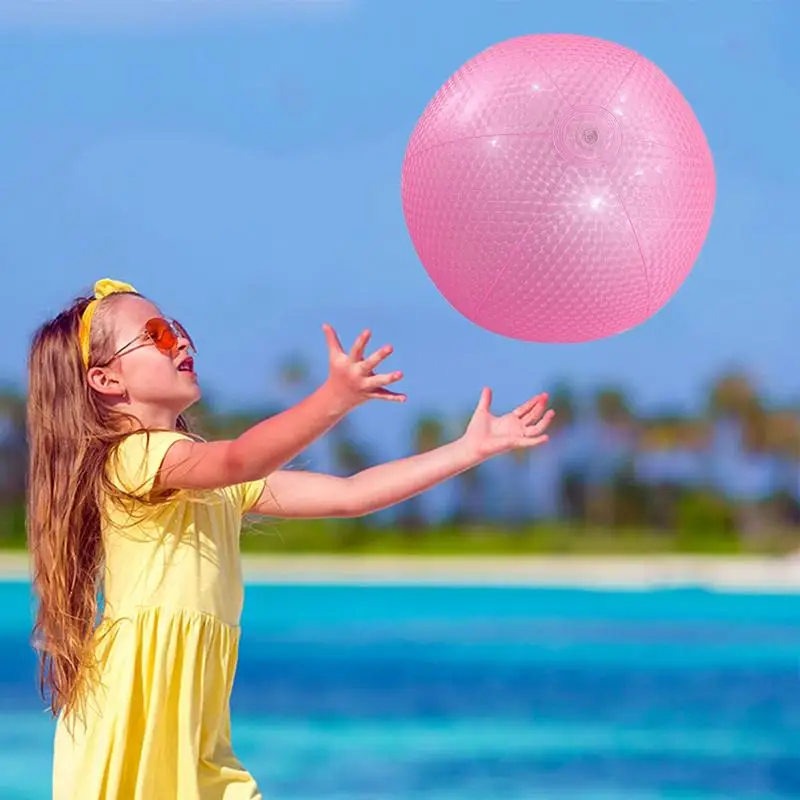 Grande bola de praia inflável para piscina, feita de pvc, para jogos aquáticos, grande, 15 polegadas